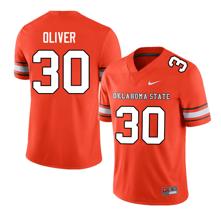 Men #30 Collin Oliver Oklahoma State Cowboys College Football Jerseys Sale-Alternate - Click Image to Close